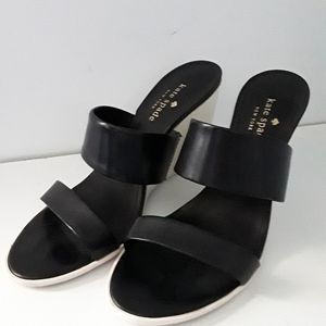 Kate Spade Black Wedges
